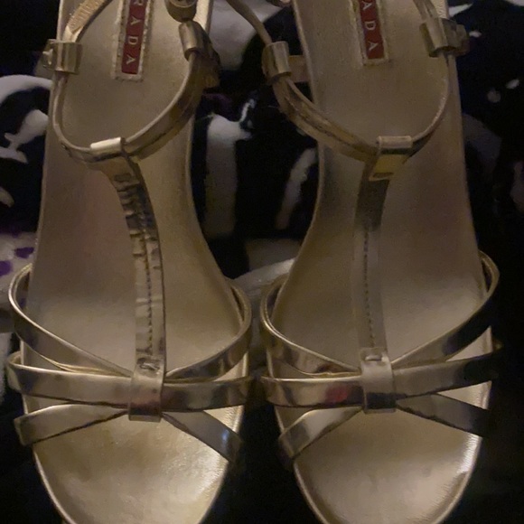 Prada wedge gold - Picture 2 of 8
